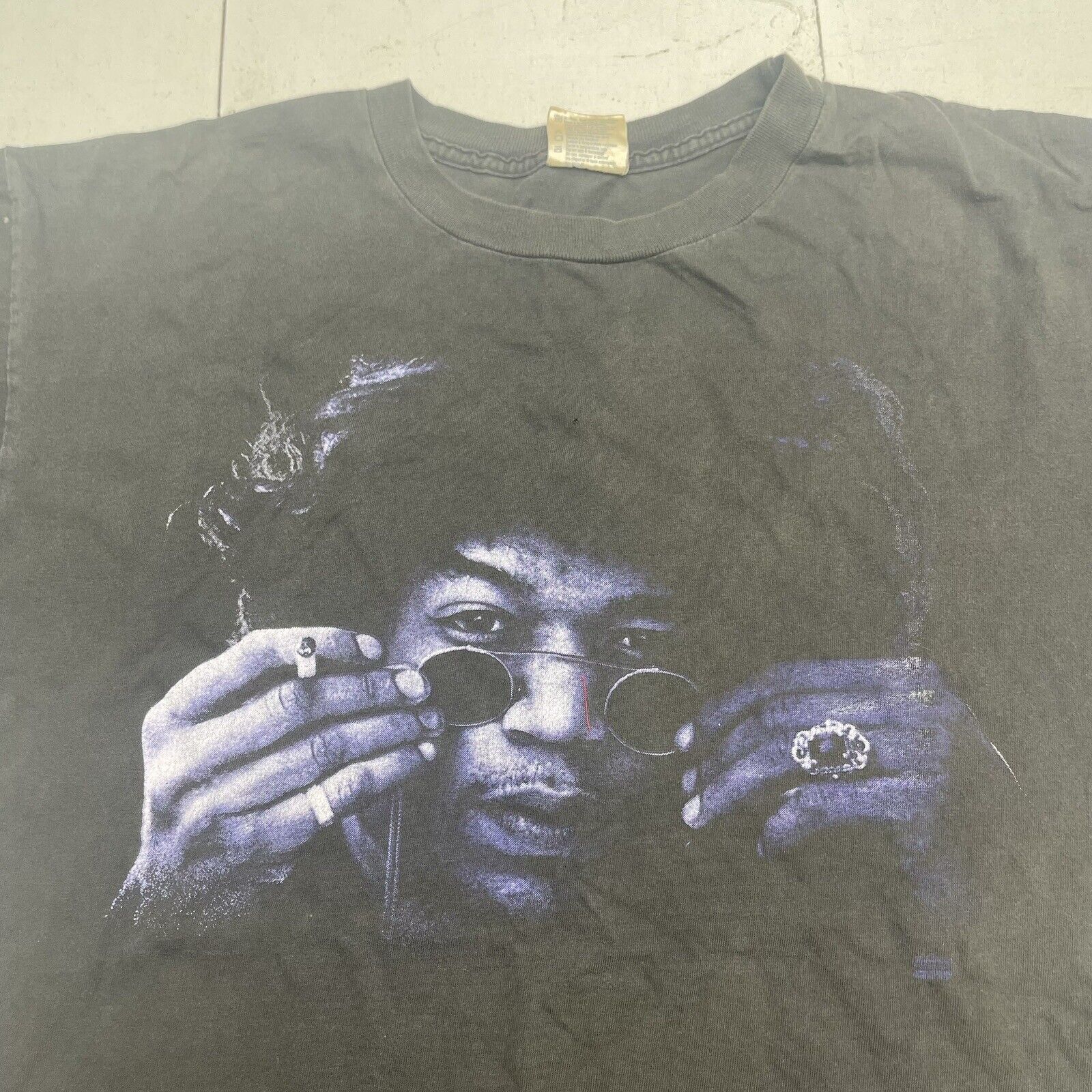 Vintage Winterland Jimi Hendrix 90s Black Purple Haze T Shirt Size