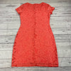 Tiana B Coral Lace Floral Short Sleeve Dress Women’s Size Small New