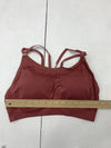 Unbranded Womens Red Athletic Sports Bra Size XL