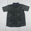 Nomad Green Camo Button Down Short Sleeve Polo Youth Boys Size XL