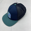 Old Navy Blue Teal Flat Brim Trucker Hat Youth Boys OS New Defect