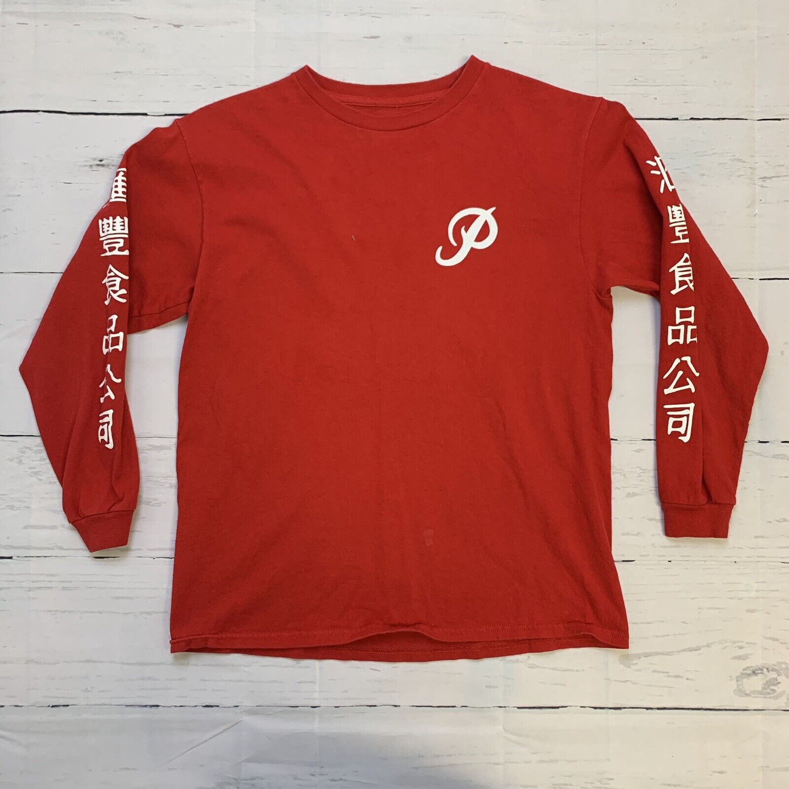 Kids Primitive Red Long Sleeve Shirt Size Large