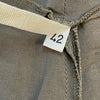 Pier Antonio Caspari Taupe Pants Women’s Size 42 Side Zip Waist 29”