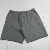 Puma Gray Embossed Logo Fleece Sweatpant Shorts Mens Size XL