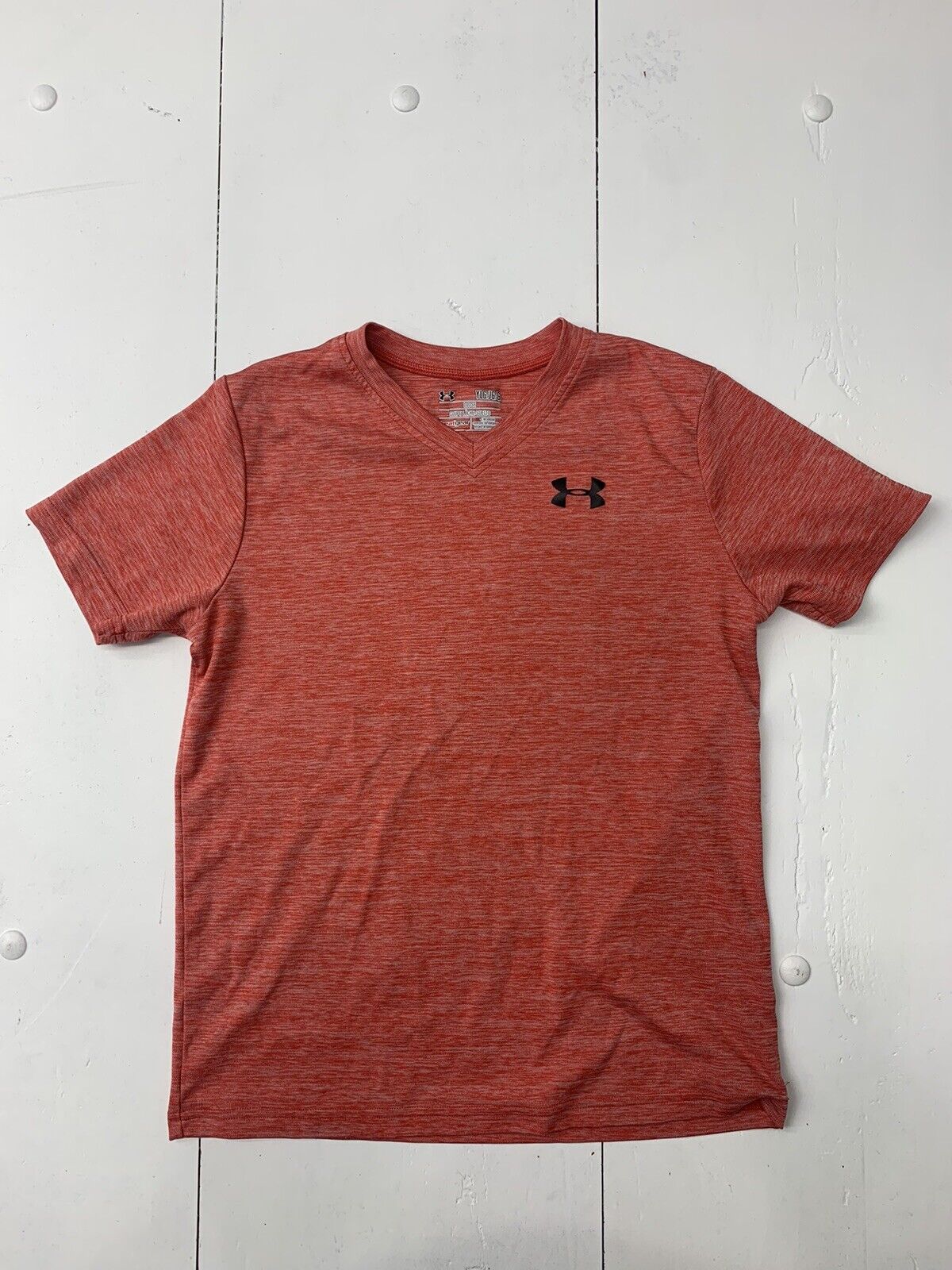 Under Armour Kids Red Short Sleeve Athletic shirt boys Size Large