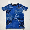 Carters Blue Monkey Graphic Print Short Sleeve T-Shirt Boys Size 14