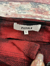 Pistola Womens Emilie Red Plaid Tie-Front Mini A-Line Skirt Size Large