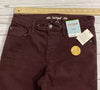 Boy&#39;s Cat &amp; Jack Jogger Jeans Skinny Burgundy Size 12 NWT