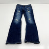 BKE Dark Blue Conner Bootcut Adjustable Distressed Jeans Boys Size 16