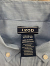 Kids Izod Long Sleeve Button Up Shirt Blue Boys Size large 14/16