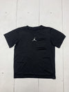 Jordan Boys Black Athletic Short Sleeve Shirt Size Medium