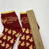 Red &amp; Yellow Crew Socks Unisex Kids One Size NEW