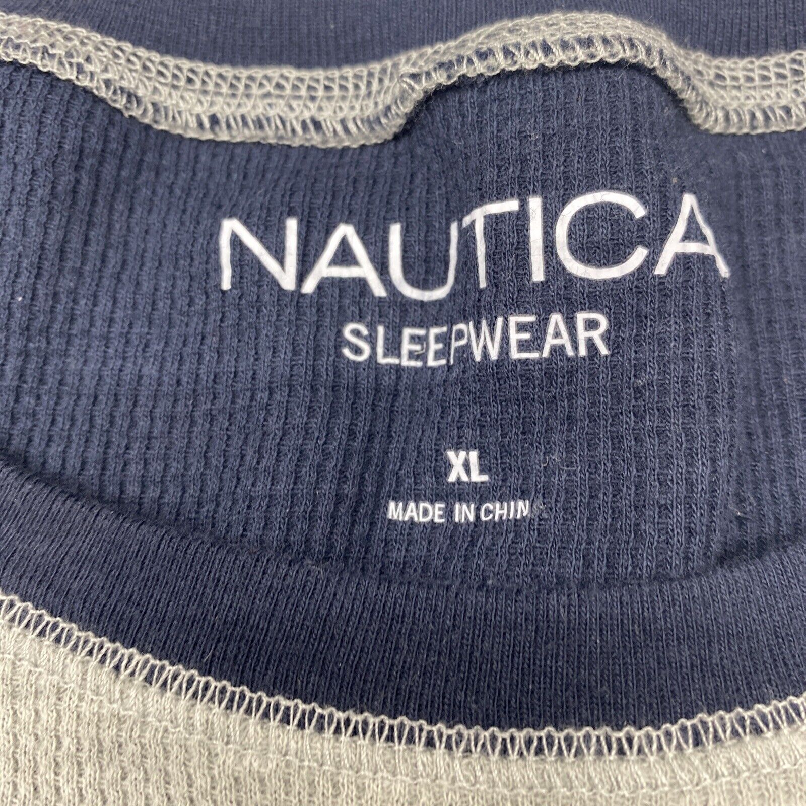 Nautica Men's Sleepwear Shirt Short Sleeve Navy Size Large Brand New With  Tags