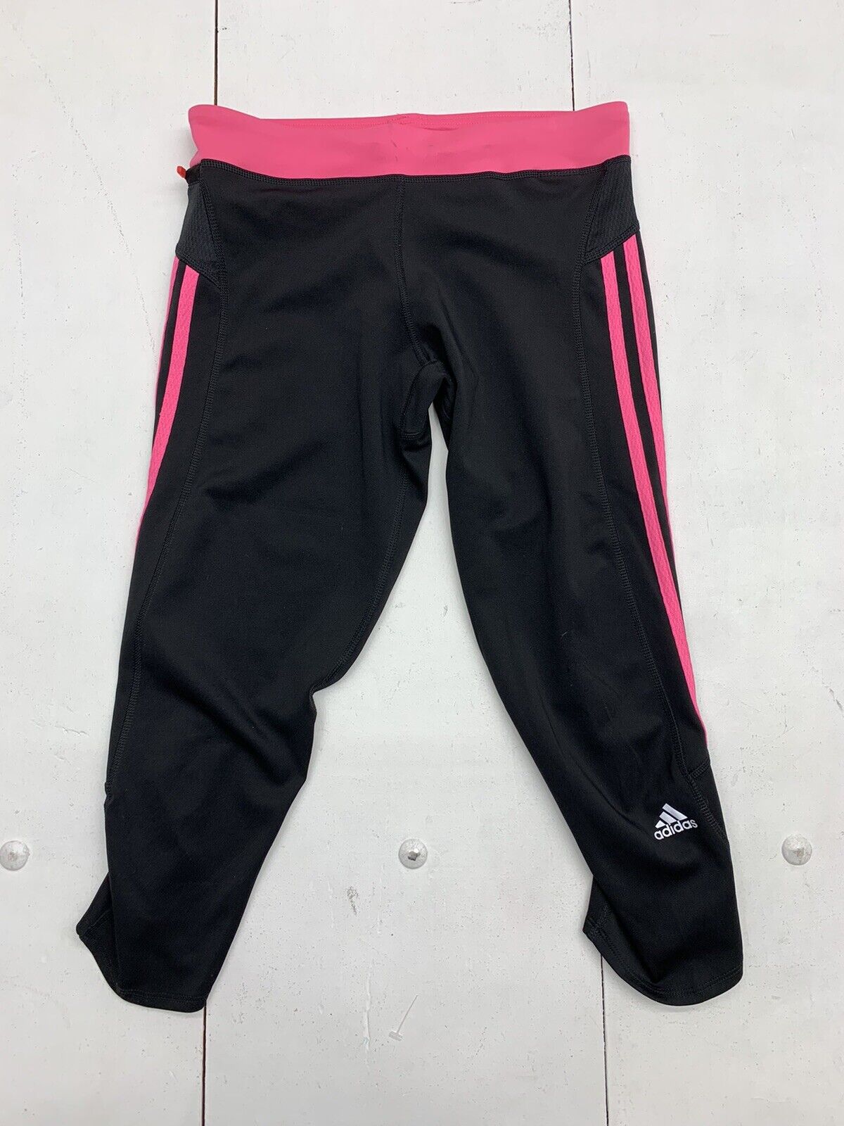 Adidas Pink Stripe Leggings Size Small