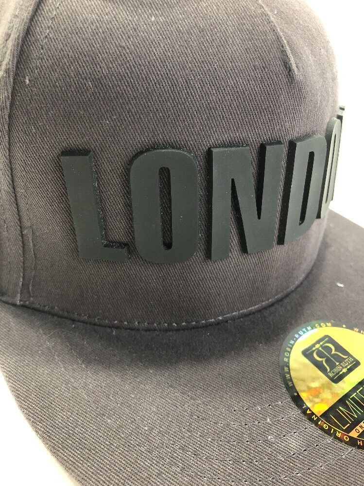 Robin Ruth Limited Edition Original LONDON Gray Black Snap back Hat Ca -  beyond exchange