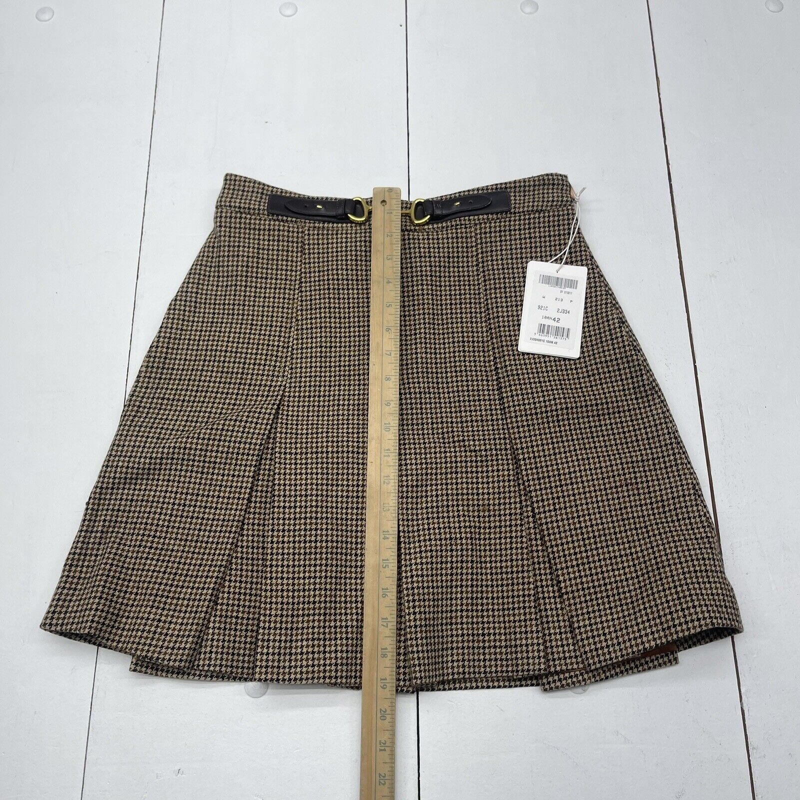 Houndstooth pleated skirt - Women