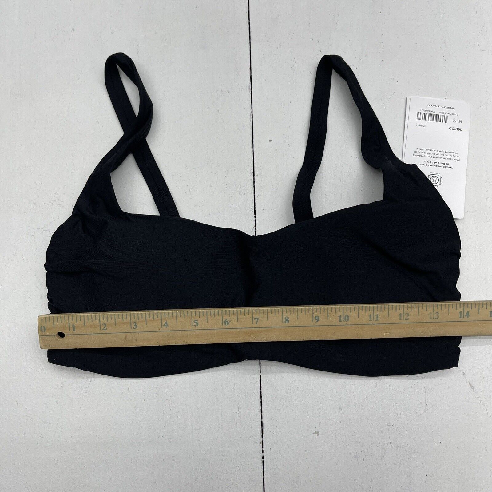 ATHLETA Bra Cup Halter Bikini Top, Black – Activejoyboutique