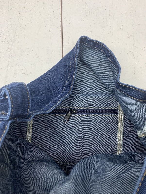 Blue Denim Shoulder Bag - beyond exchange