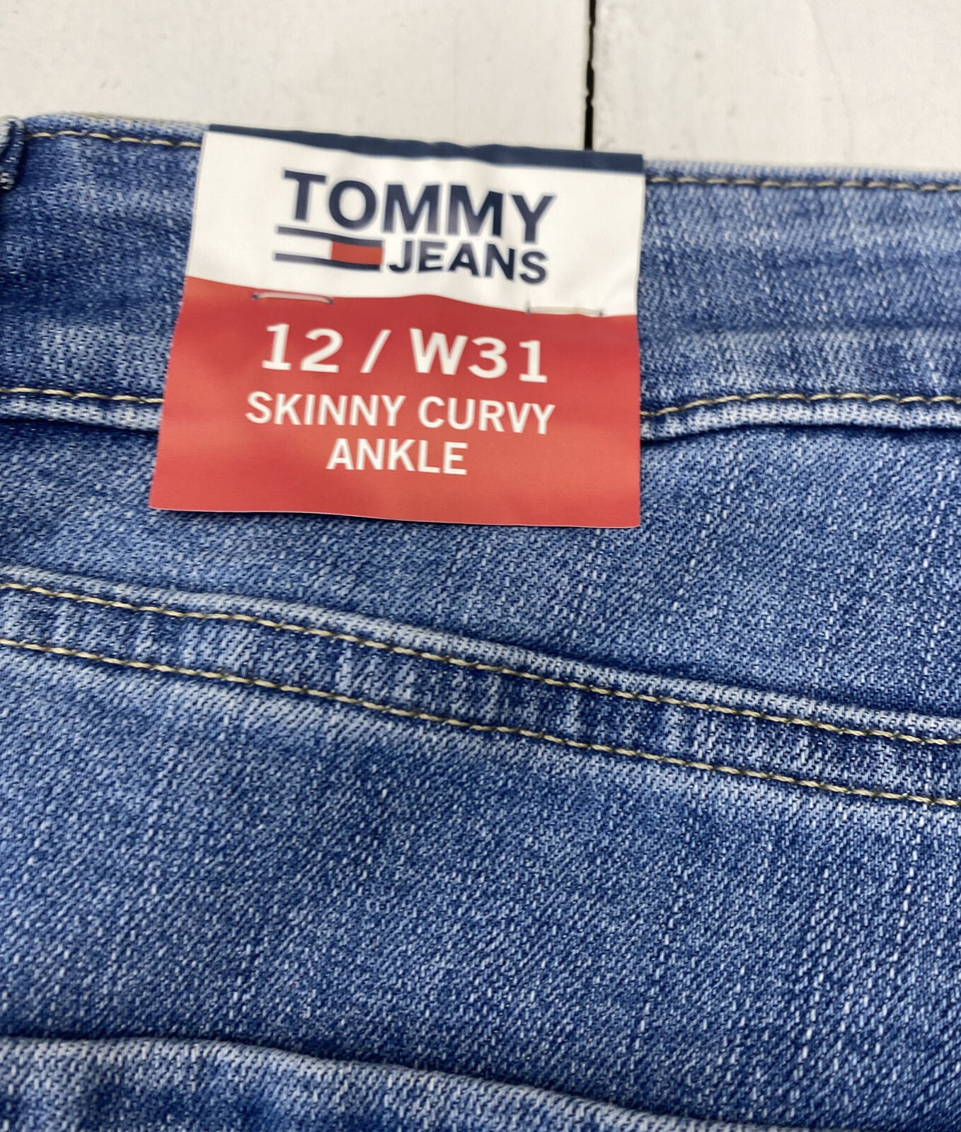Tommy Hilfiger Skinny Curvy Ankle beyond Jean 12/31 exchange Size New Womens TOBKOFZC 