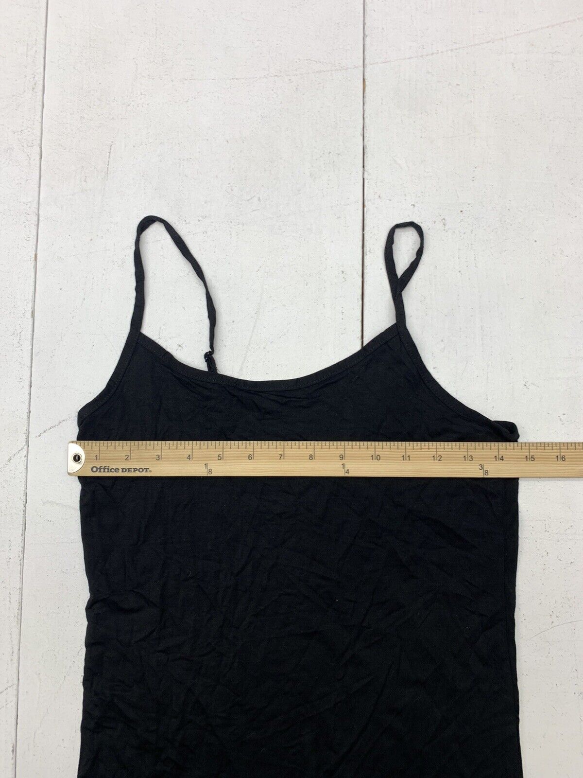 Unbranded Womens Black Jeweled Open Back Tank Size Small