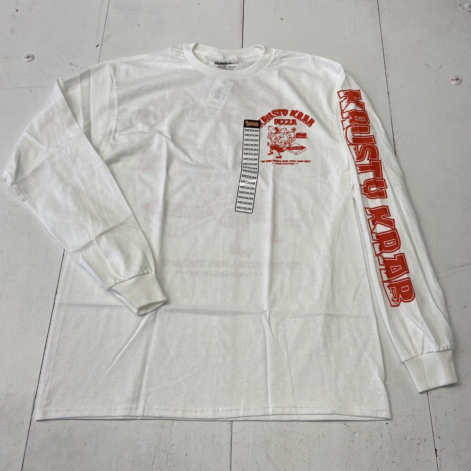 White Long Sleeve T Adult