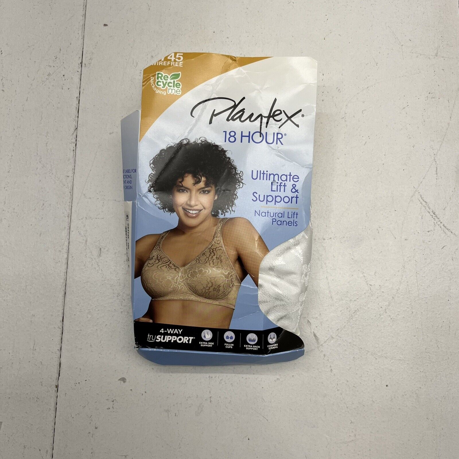 Playtex 18 Hour White Ultimate Lift & Support Bra Women's Size 46C