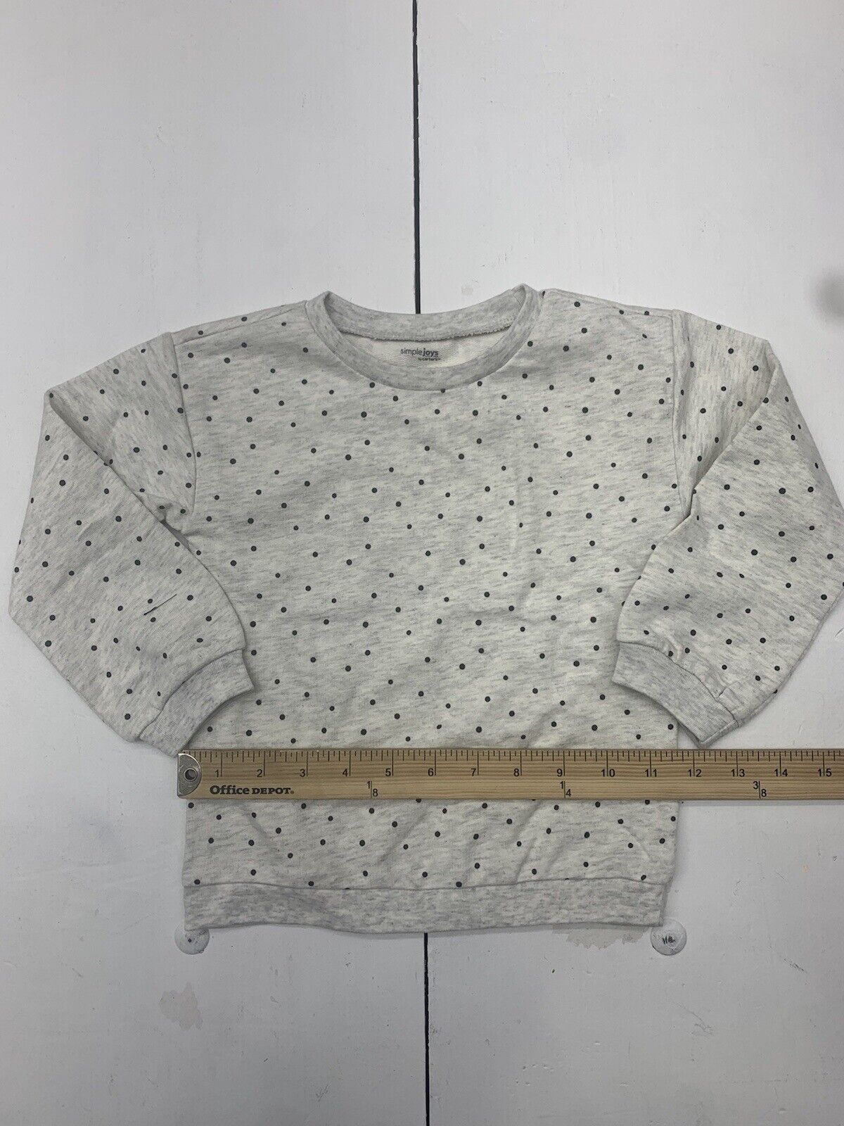 Simple Joys By Carters Girls White Polka Dot Sweater Size 3 - beyond  exchange