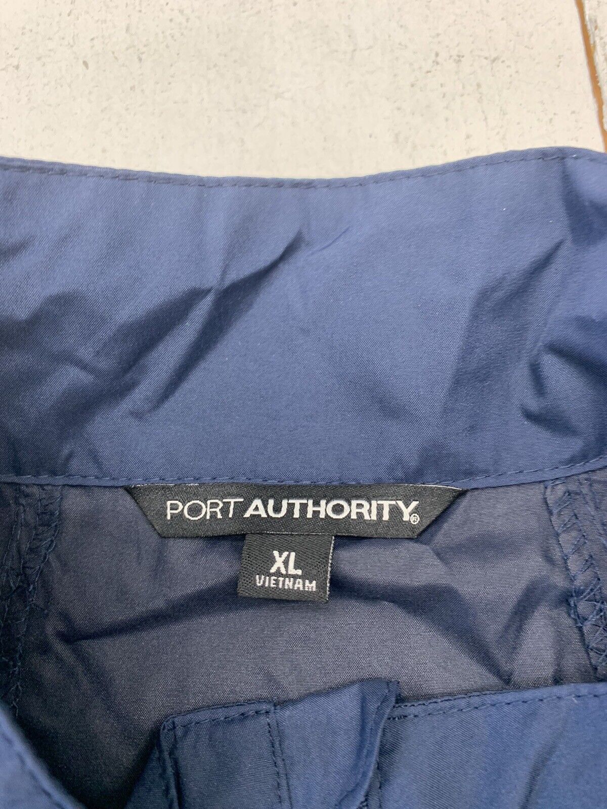 Port Authority Mens Dark Blue 1/4 Zip Windbreaker Size XL - beyond