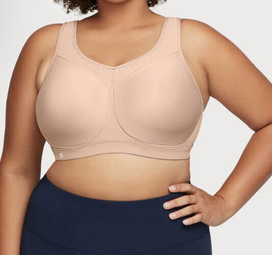 GLAMORISE High Impact UNDERWIRE Sports Bra style 9066 CAFE [42F] *New w/OUT  Tags