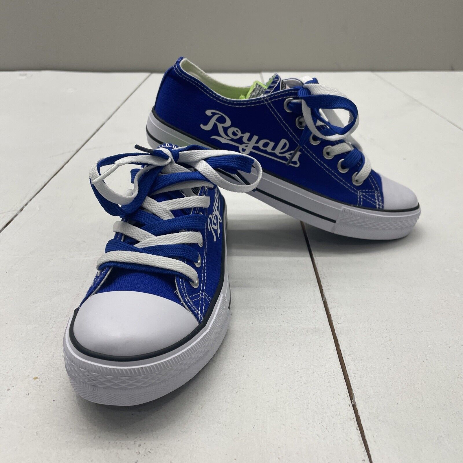 Kansas City Royals Blue Double Lace Sneakers Baseball Casual Shoes Wom -  beyond exchange