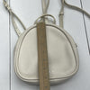 Coccinelle Agnese Ivory Leather Backpack Purse