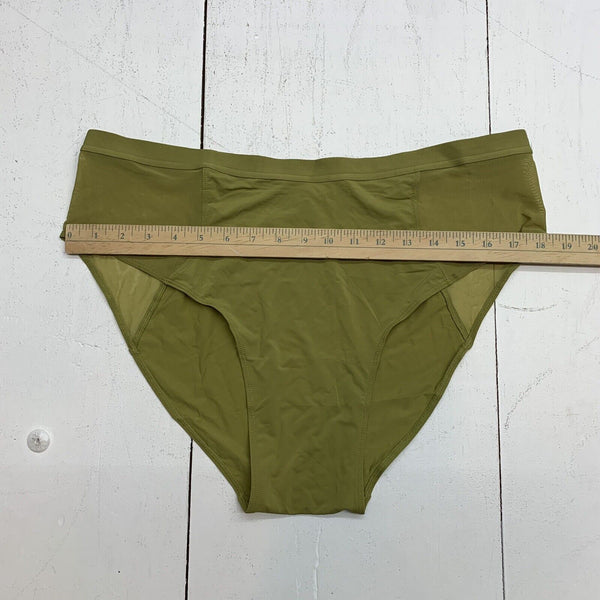 Parade Panties Womens Green High Rise Brief Panties size 3XL