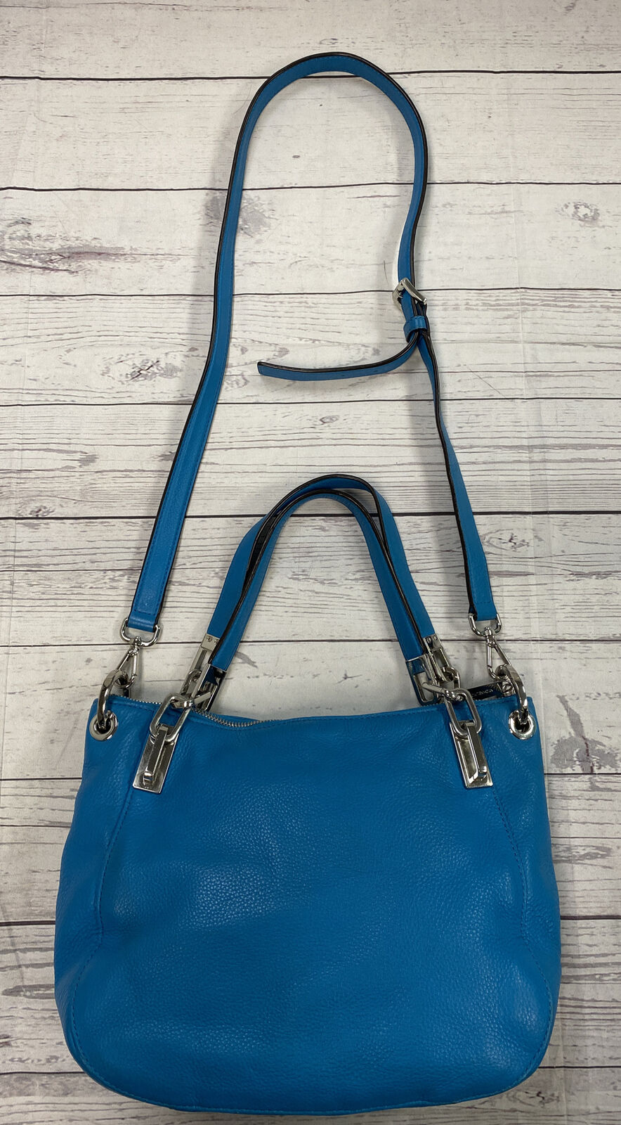 MICHAEL KORS Cece Series Ultra Small Leather Slant Bag  Pale Blue