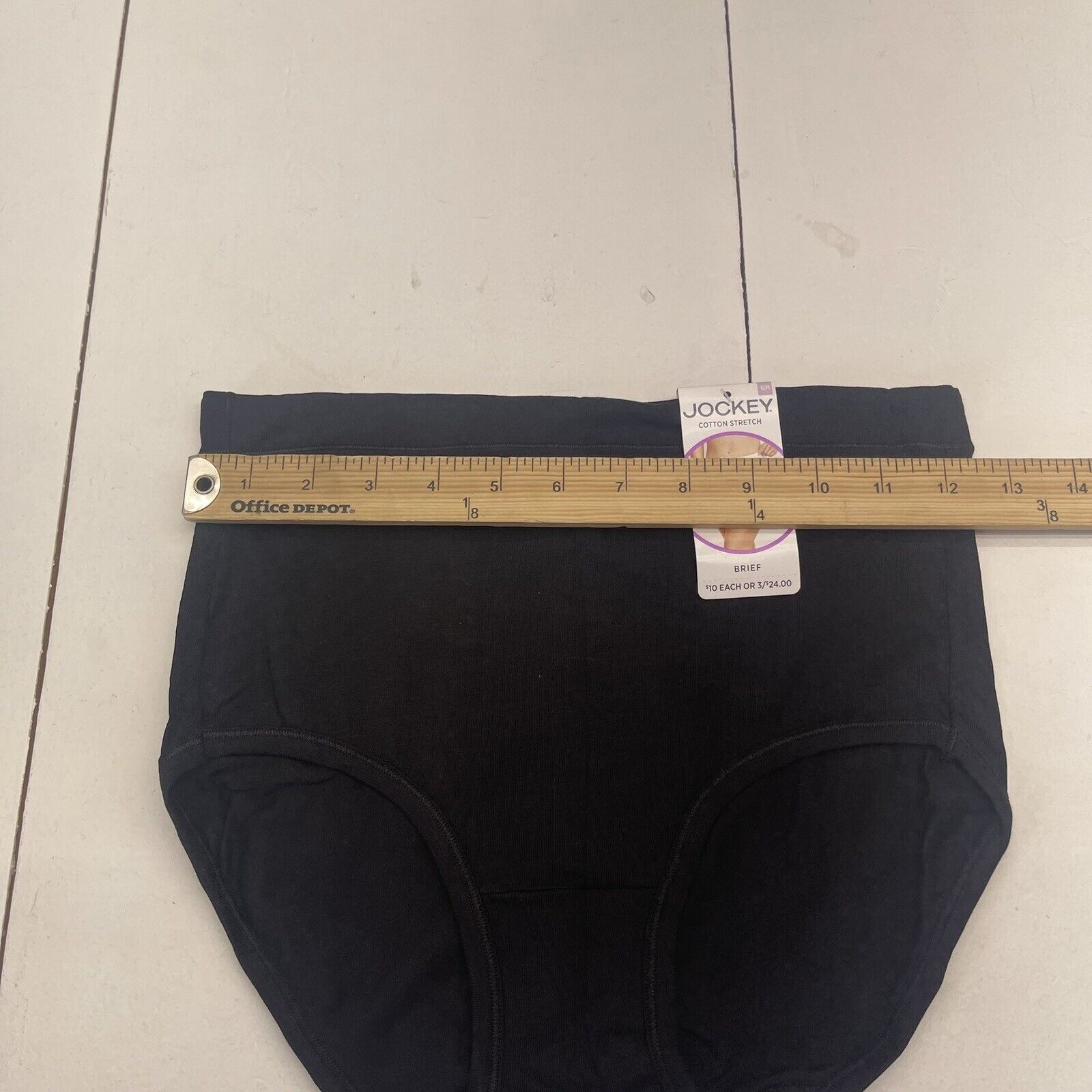 Jockey Black Cotton Stretch Brief Underwear Womens Size Medium New - beyond  exchange