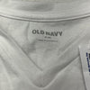 Old Navy White V-Neck Short Sleeve T-Shirt Boys Size Medium NEW