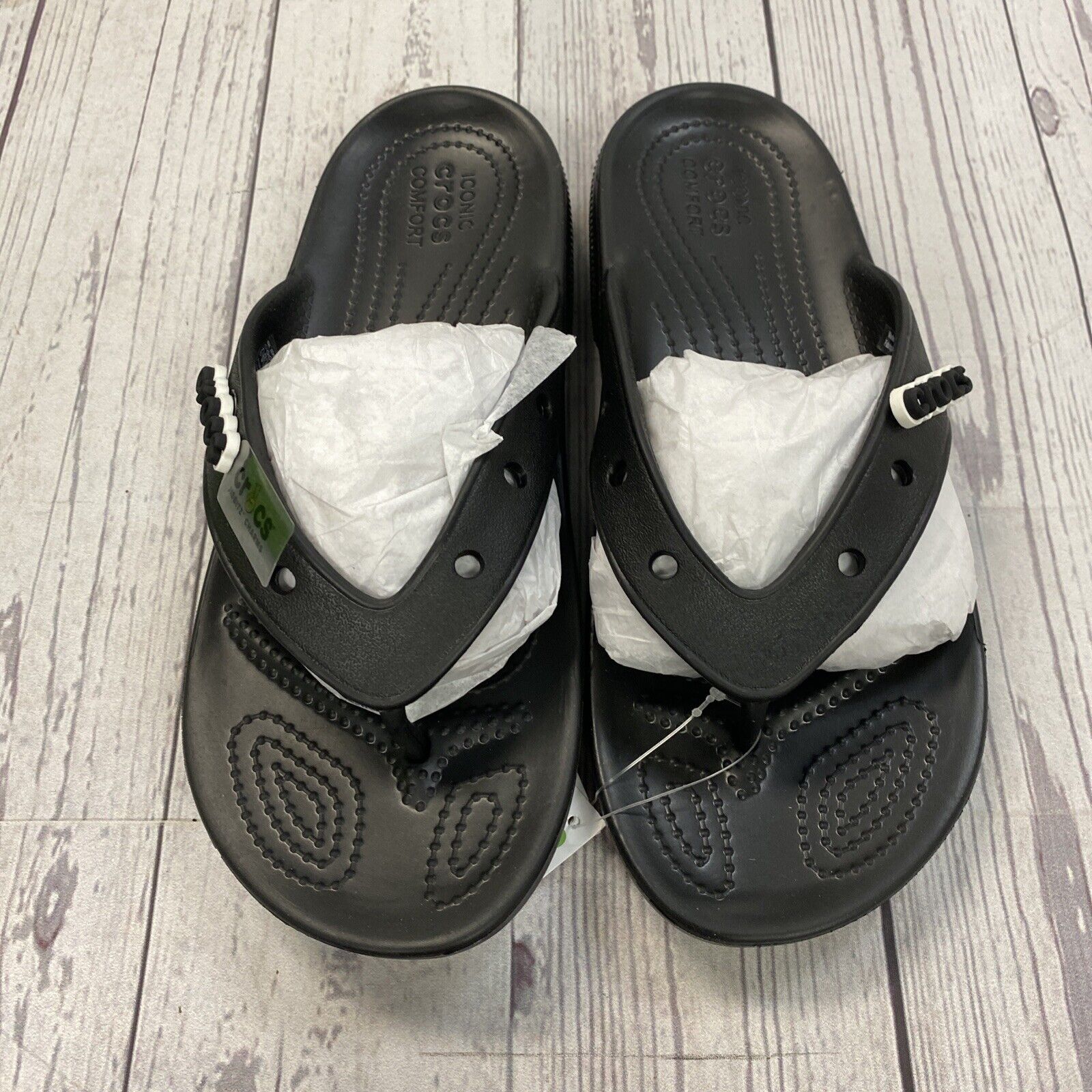Crocs Swiftwater size 8 Iconic Comfort Sandals Shoes Womans Slip