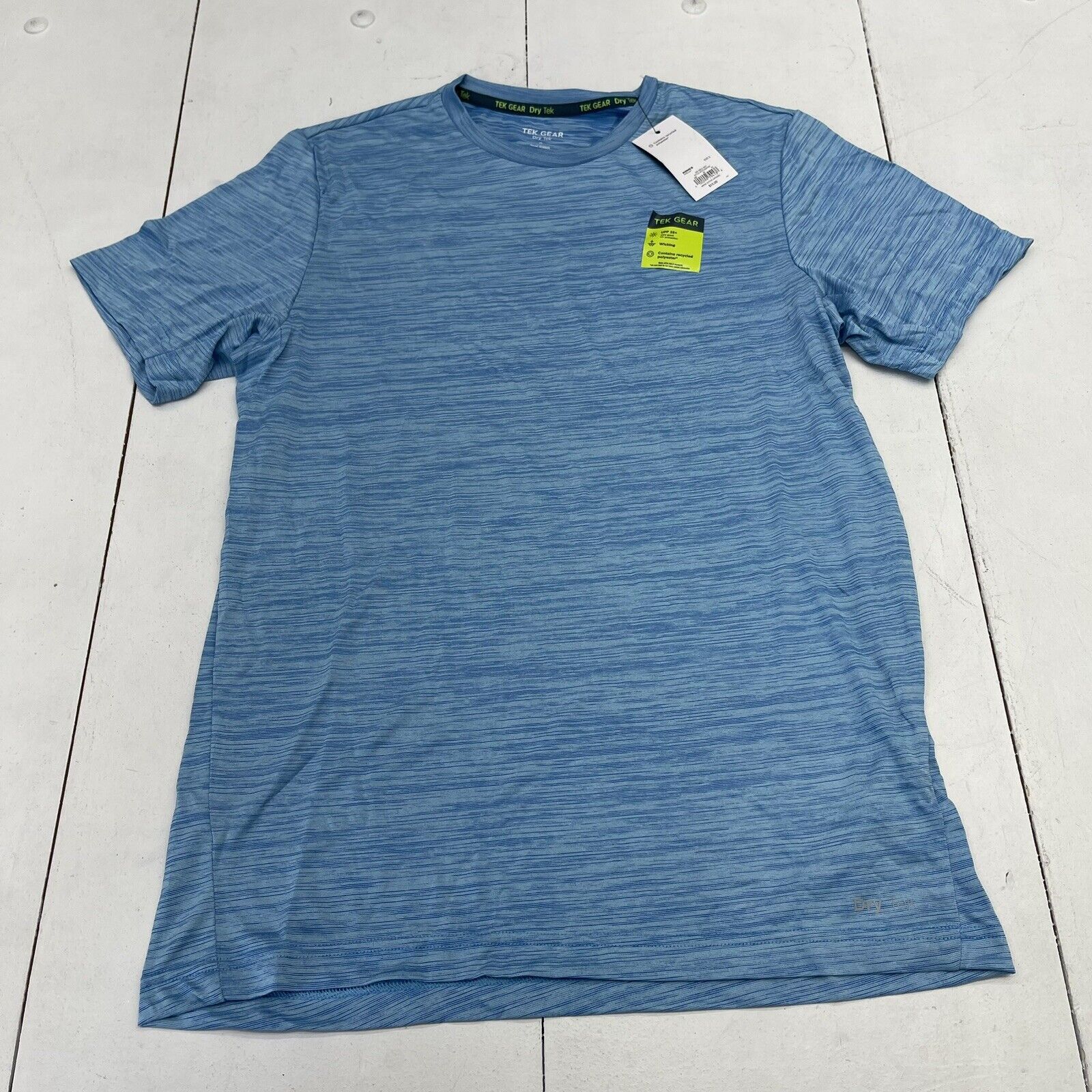 Tek Gear DryTek Blue Moisture Wicking Active Short Sleeve Shirt Mens Size  Big 3X