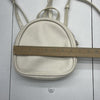 Coccinelle Agnese Ivory Leather Backpack Purse