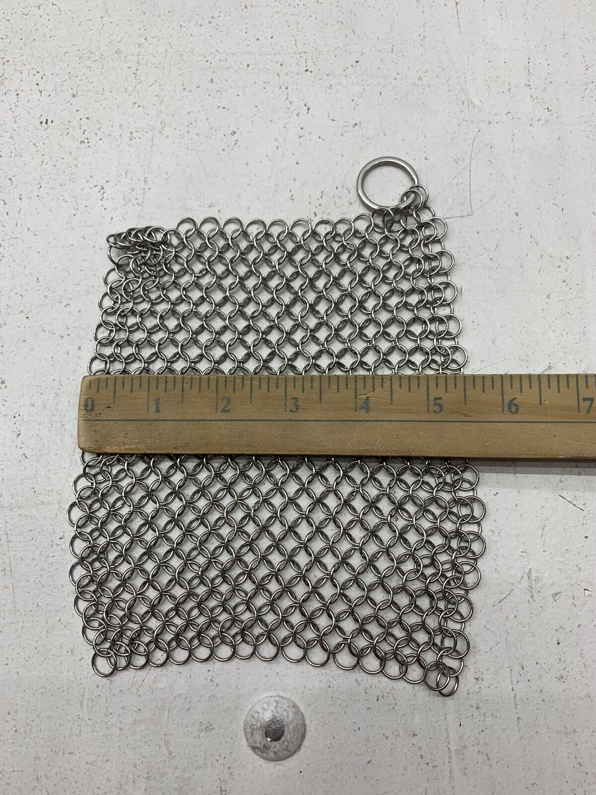 Cast Iron Cleaner Chainmail Scrubber With Pan Scraper CastIron