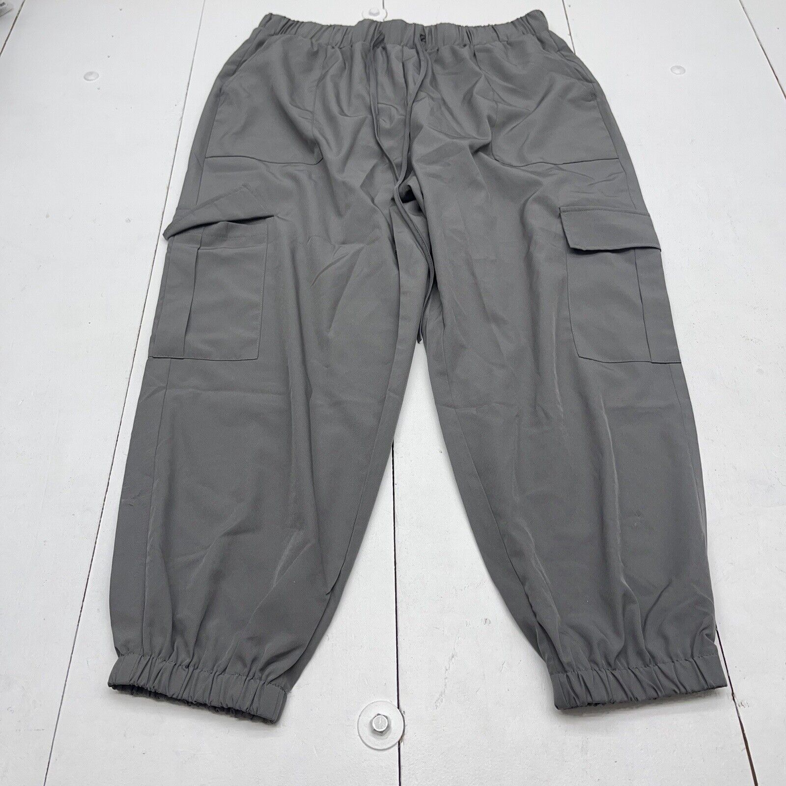 SHEIN CURVE - 2XL] Black Pants with Detail Button, Women's Fashion