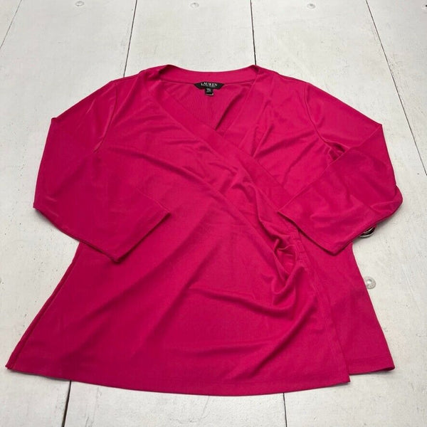 Lauren Ralph Lauren Womens Purple Long Sleeve Shirt Size XS