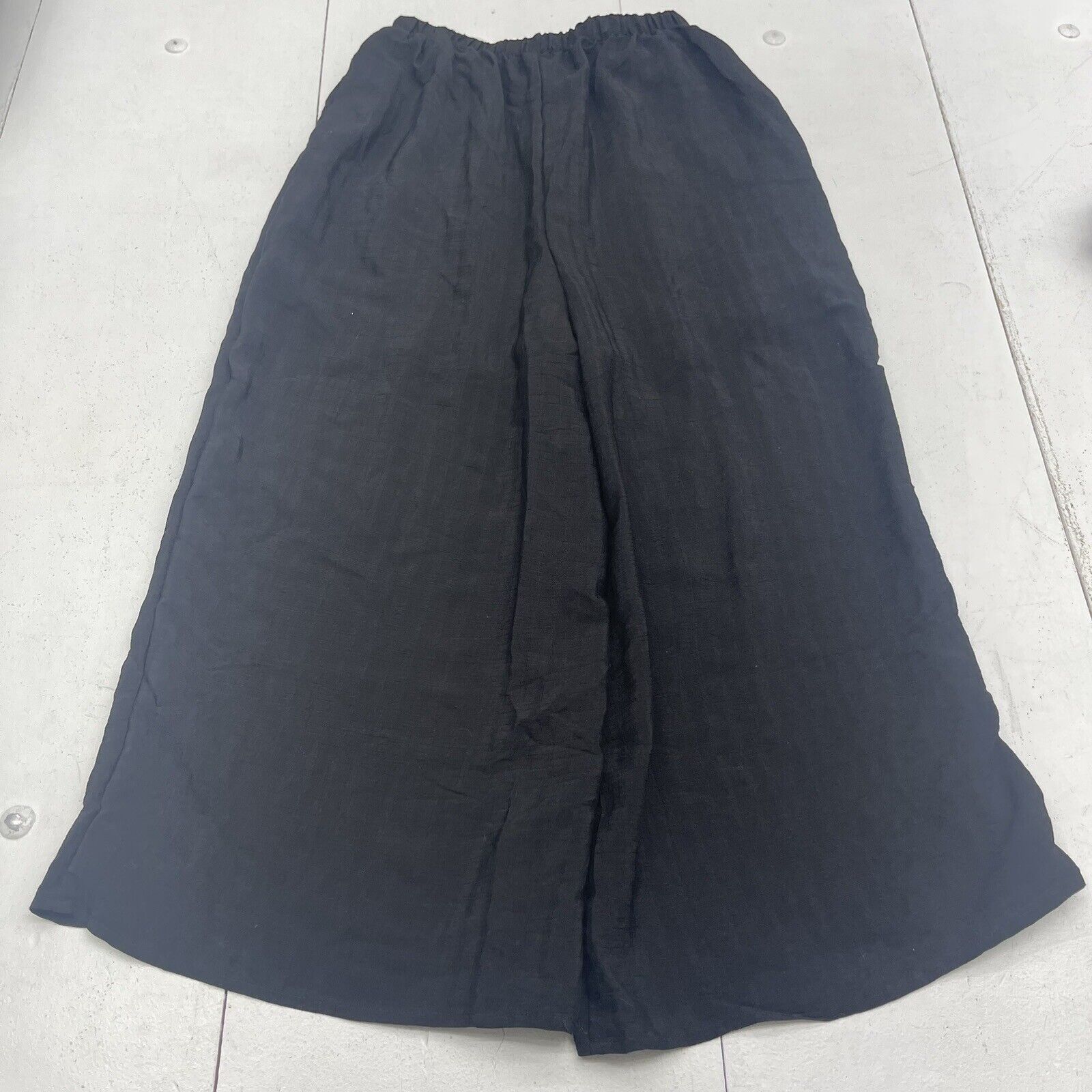 Womens Black Drawstring Pants Size Medium