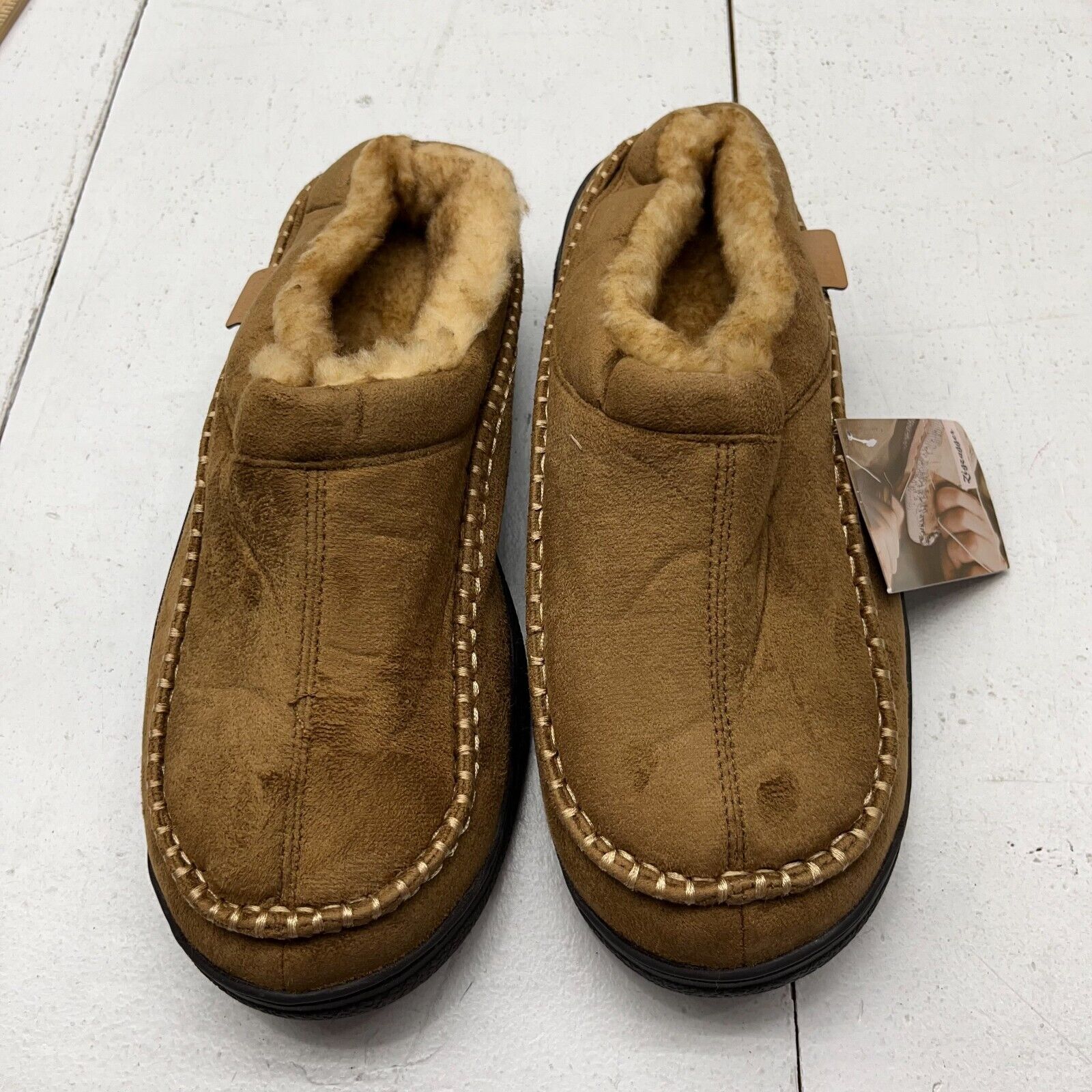 Mens moccasin sales slippers size 9