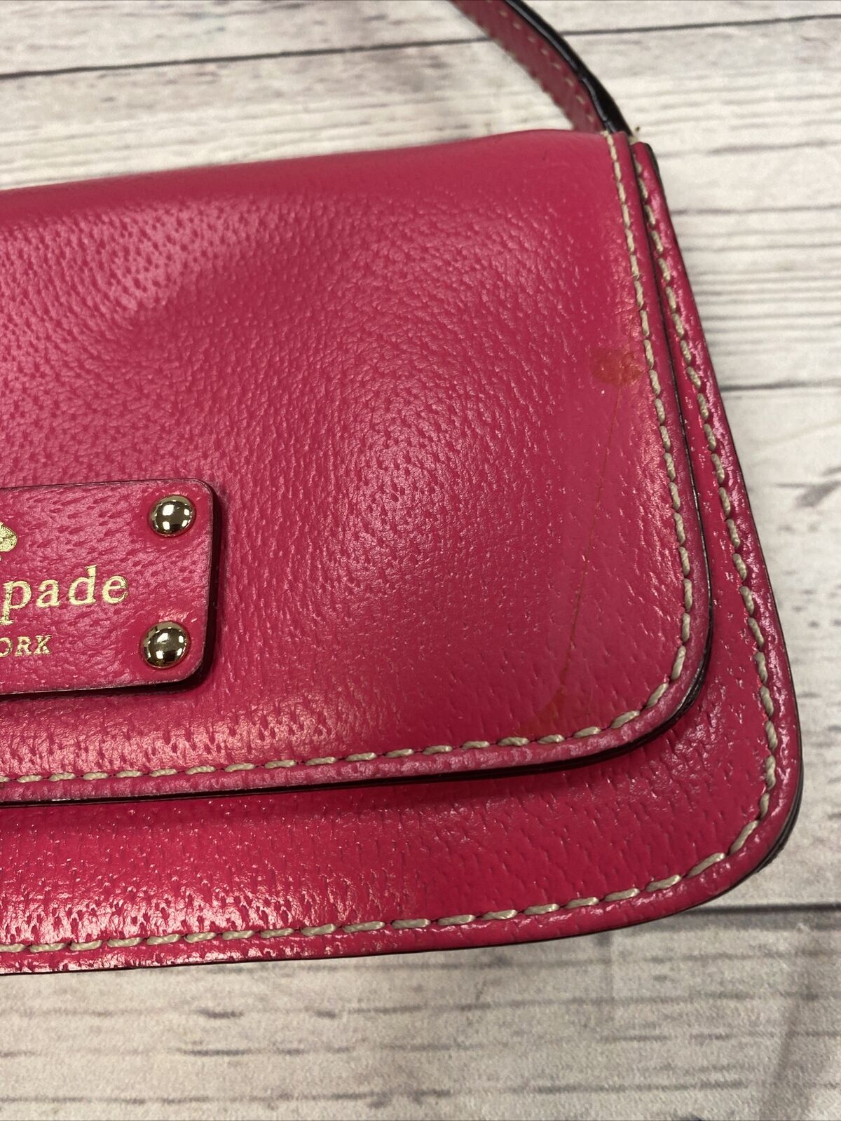 Kate Spade Bright Pink Leather Crossbody