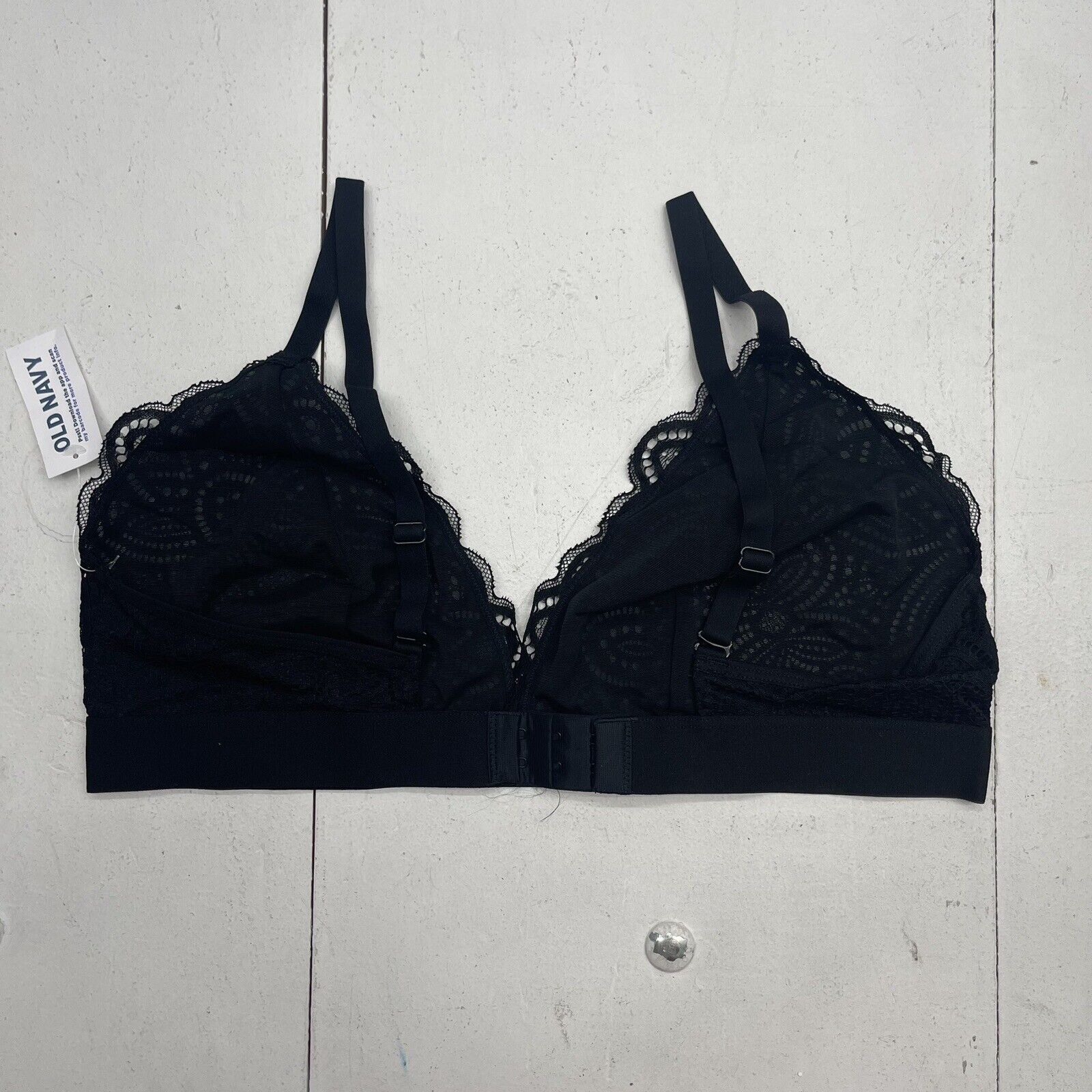 Old Navy Black Lace Bralette Women's Size Large New - beyond exchange