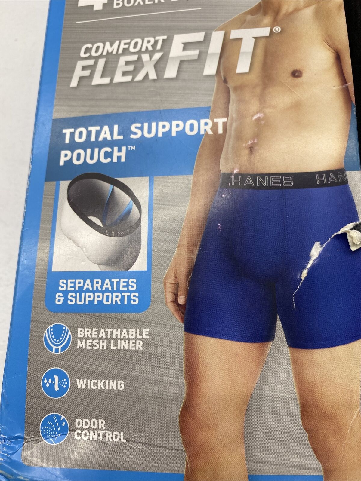 HANES Men's Ultimate Comfort Flex Fit Total Support Pouch Boxer