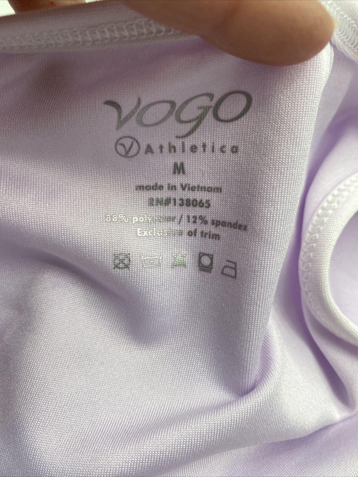 VOGO Athletica Activewear Tank Top Lilly Purple Womens Size Medium