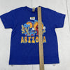 Next Level Blue Arizona Graphic Short Sleeve T Shirt Youth Kids XS NWOT