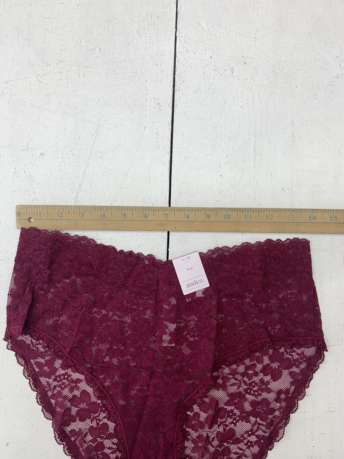 Auden Womens Purple Lace Briefs Size XL - beyond exchange