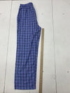 Mens Blue Plaid Pajama Pants Size Medium